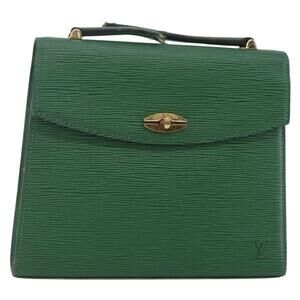 LOUIS VUITTON Epi Malesherbes Hand Bag Green M52374
